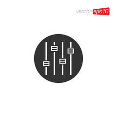 Equalizer Sound Icon Design Vector