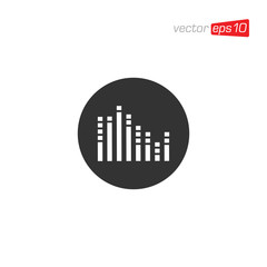 Equalizer Sound Icon Design Vector