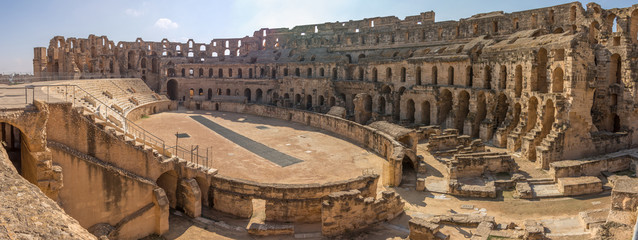 The amphitheatre El Jem, Tunisia, Africa