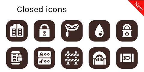 Modern Simple Set of closed Vector filled Icons