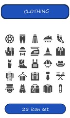 clothing icon set