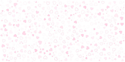 Pink white love heart shape abstract background. Love vector illustration for presentation design. Suit for business, corporate, institution, party, festive, seminar, and talks.