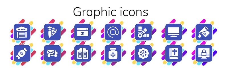 Modern Simple Set of graphic Vector filled Icons