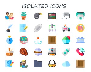 isolated icon set