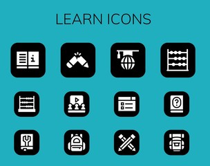 learn icon set