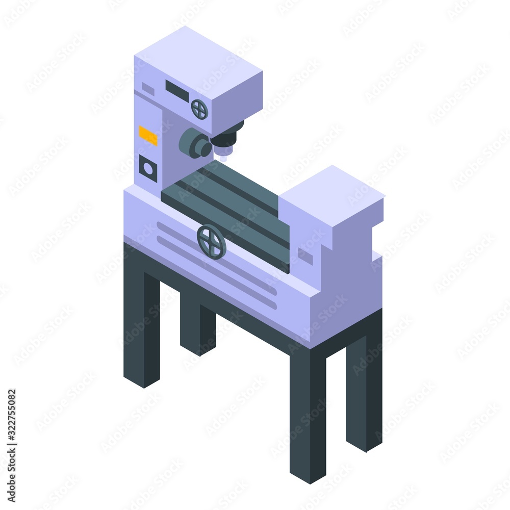 Poster drilling machine icon. isometric of drilling machine vector icon for web design isolated on white ba