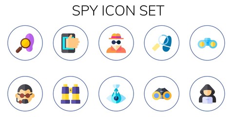 spy icon set