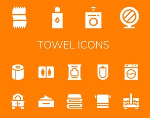 towel icon set