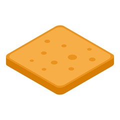 Biscuit icon. Isometric of biscuit vector icon for web design isolated on white background