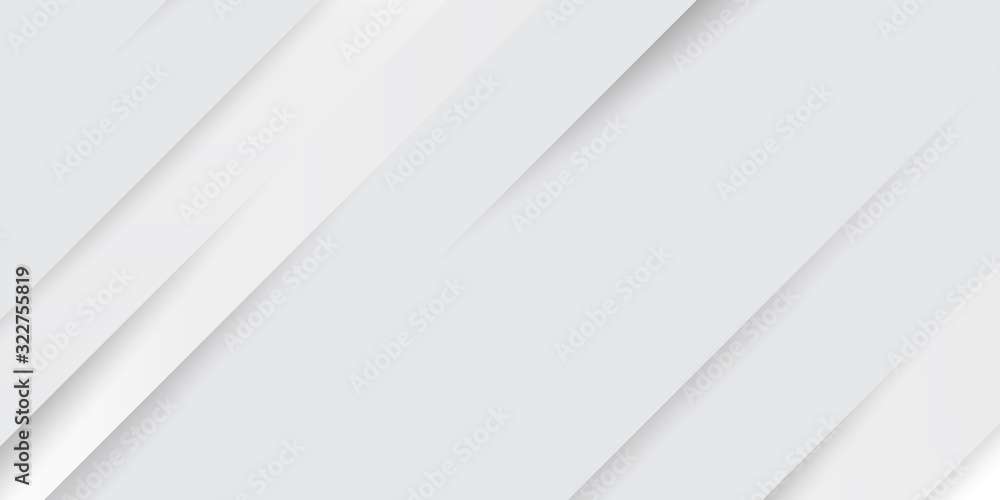 Poster grey white abstract background paper shine and layer element vector for presentation design. suit fo