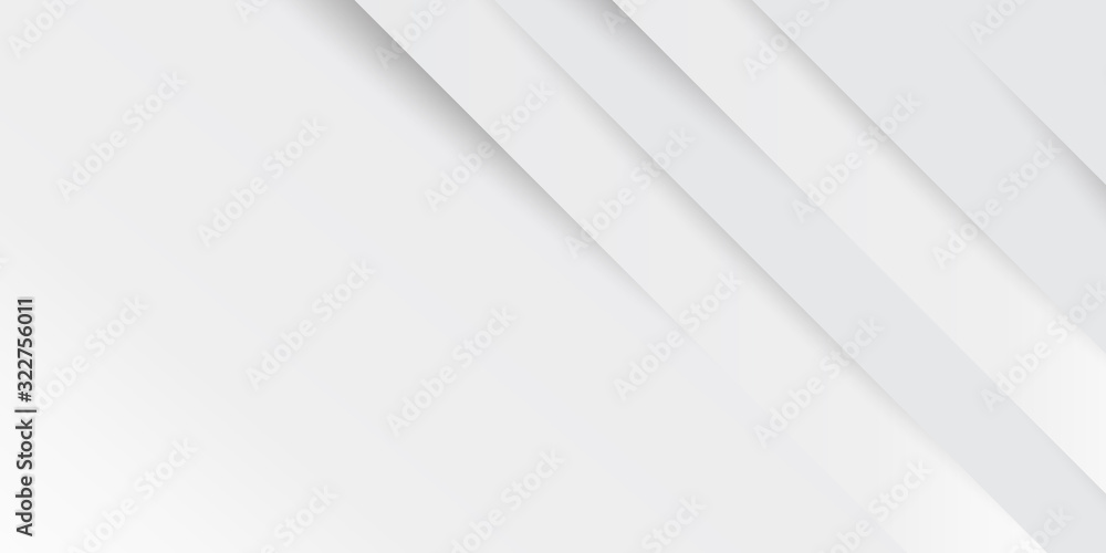 Poster grey white abstract background paper shine and layer element vector for presentation design. suit fo