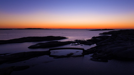 Fototapeta premium Bridge in sunset 