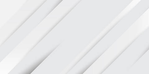 Obraz premium Grey white abstract background paper shine and layer element vector for presentation design. Suit for business, corporate, institution, party, festive, seminar, and talks.