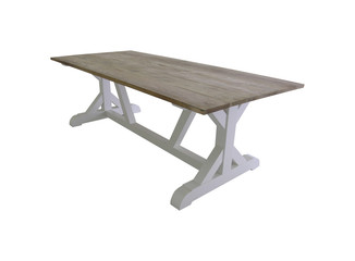 Classy Modern Luxury Wooden Table for Home Interiors Furniture in Isolated Background