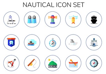 nautical icon set