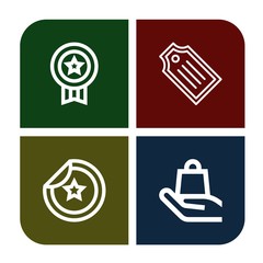 Set of sticker icons