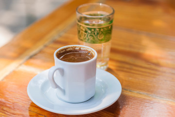 Traditional Turkish Coffee. Selective, soft focus