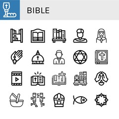 bible icon set