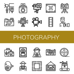 Set of photography icons
