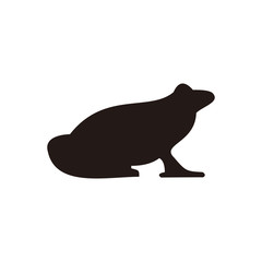 Frog vector icon illustration sign