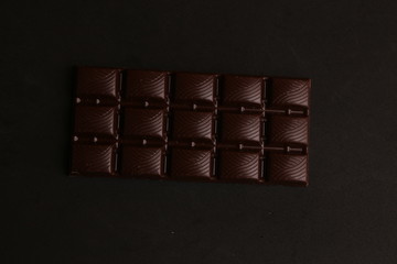milk chocolate tablet in color background