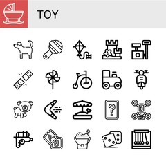 toy simple icons set