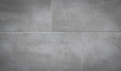 Gray ceramic tiles on the wall
