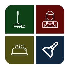 Set of cleaner icons