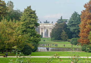Obraz premium Art and parks of Milano, Italy, Europe