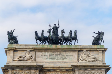 Fototapeta premium Arco della pace in Milano, Italy, Europe