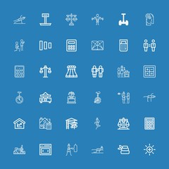 Editable 36 balance icons for web and mobile
