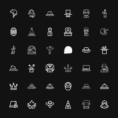 Editable 36 occupation icons for web and mobile