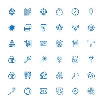 Editable 36 colorful icons for web and mobile