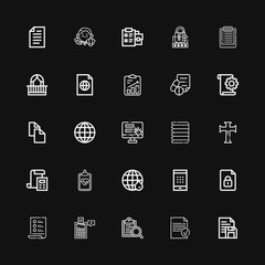 Editable 25 form icons for web and mobile