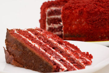 bright red cake called red velvet