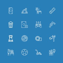 Editable 16 leisure icons for web and mobile