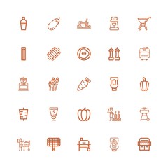 Editable 25 pepper icons for web and mobile