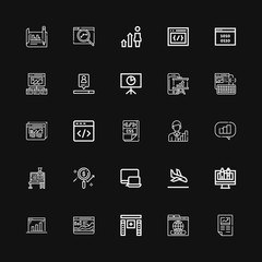 Fototapeta premium Editable 25 optimization icons for web and mobile