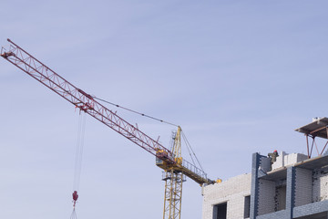 Fototapeta premium construction crane at a construction site