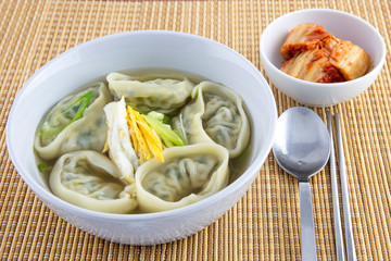 Dumpling soup which is called ManDutGuk in Korean