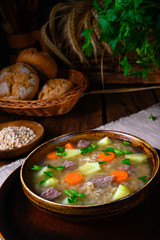 krupnik a delicious Polish barley soup