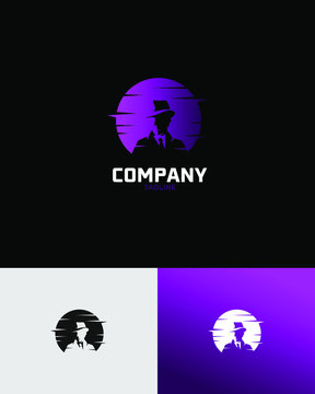 mysterious man logo