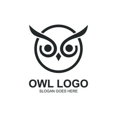 Simple owl logo