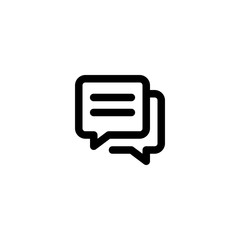 Message, Chat Icon. Business Icon Set Vector Logo Symbol.