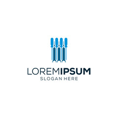 wrench logo design vector