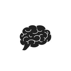 Brain icon in modern flat. Vector illustration