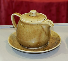 Tea pot, jar, ceramic,