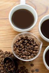 Coffee beans ready for preparation