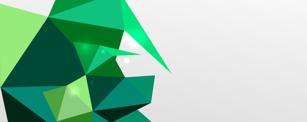 Abstract background - trendy low poly triangle shapes polygonal pattern. Vector Illustration For Wallpaper, Banner, Background, Card, Book Illustration, landing page