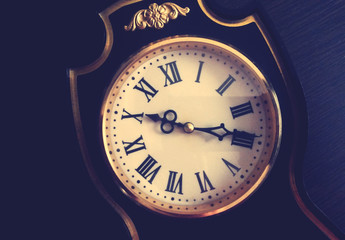 Dial of vintage black  watches, vintage and retro